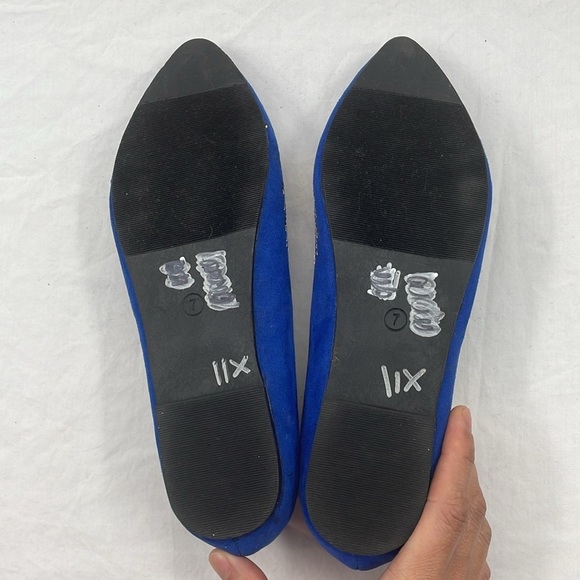 NWOB. Olivia Miller 7 Glitter Sequined Flats. - Picture 9 of 9